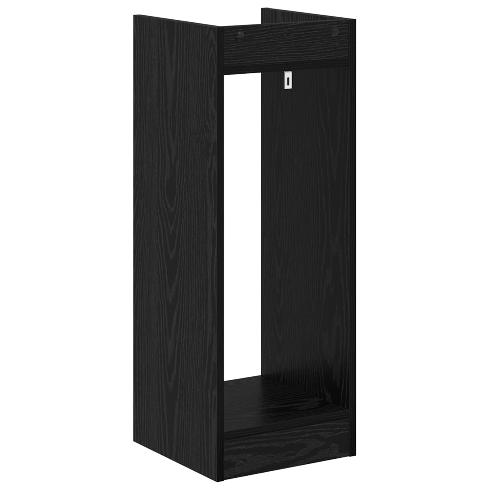 Stalak za biljke s policom 2 pcs Crni Hrast 30 x 30 x 80 cm
