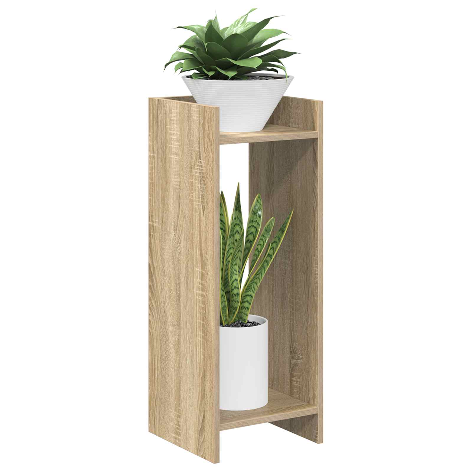 Stalak za biljke s policom 2 pcs Sonoma hrast 30 x 30 x 80 cm