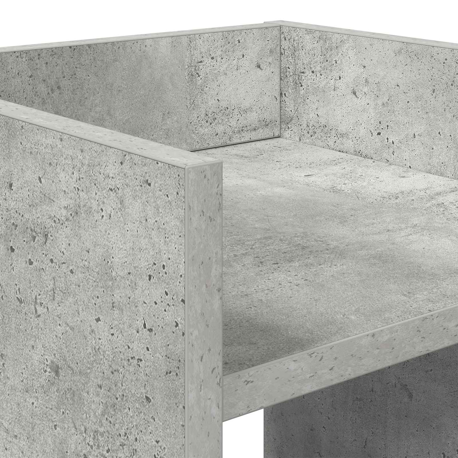 Stalak za biljke s policom 2 pcs Betonsko Siva 30 x 30 x 80 cm