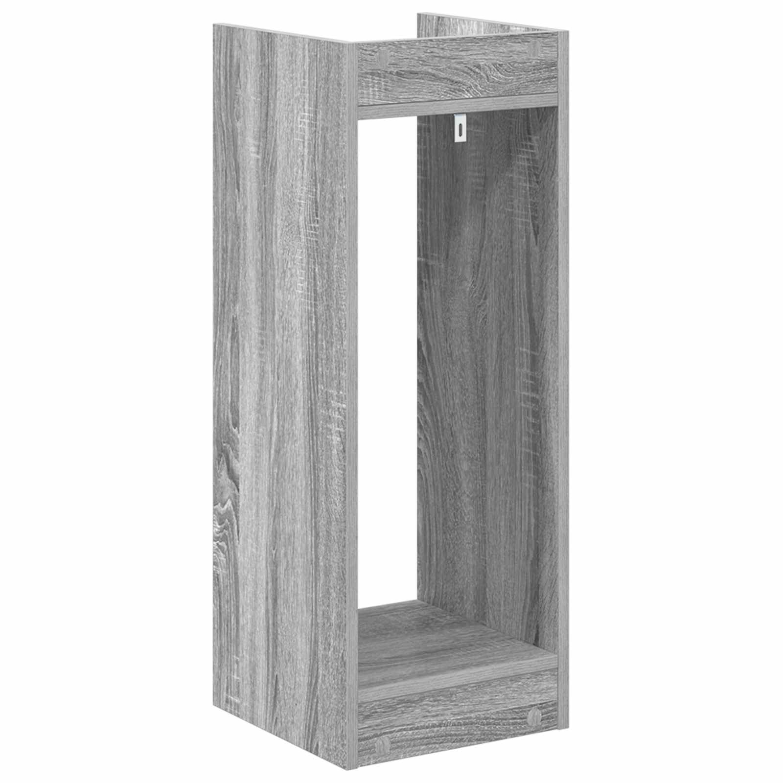 Stalak za biljke s policom Sivi Sonoma 30 x 30 x 80 cm