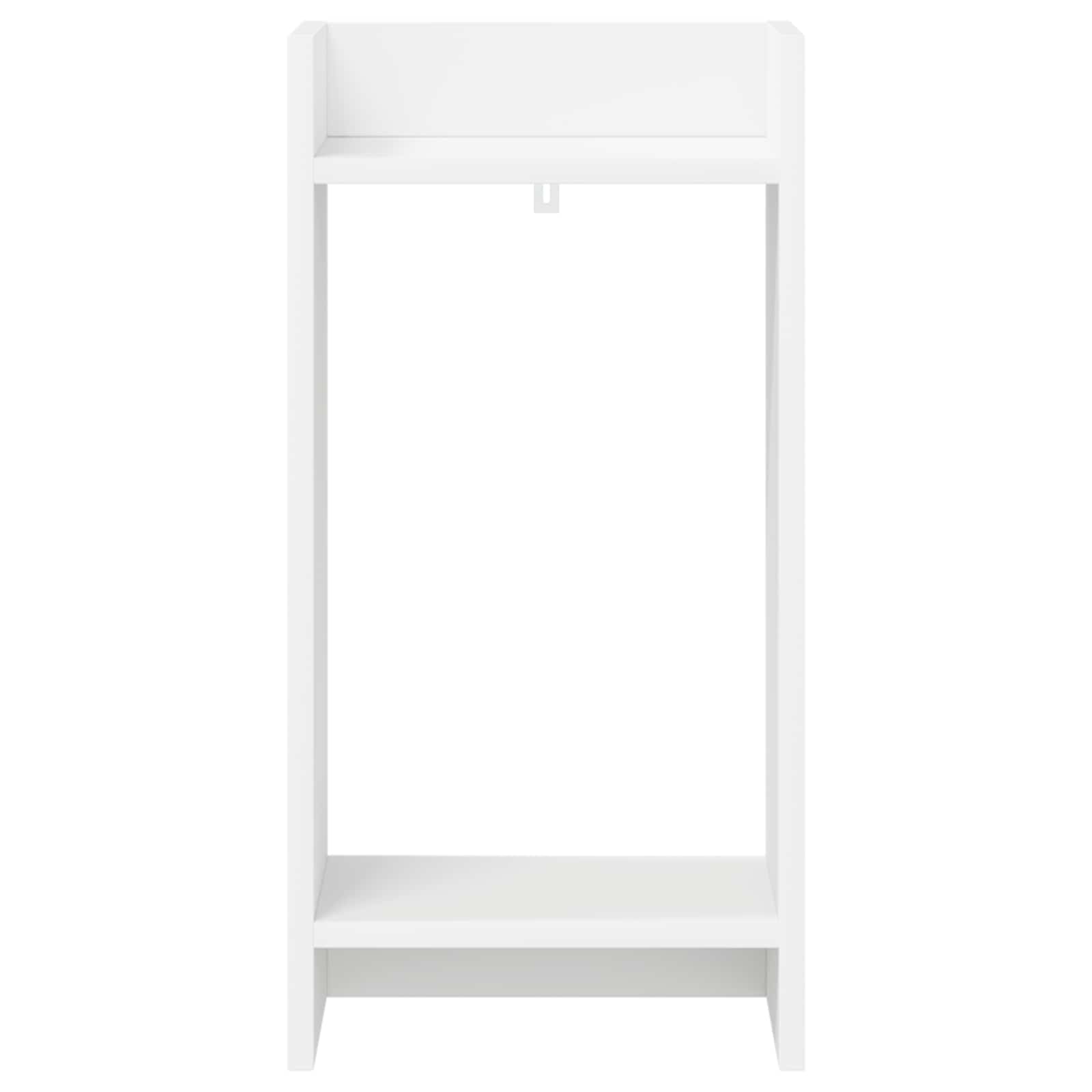 Stalak za biljke s policom 2 pcs Bijeli 30 x 30 x 60 cm