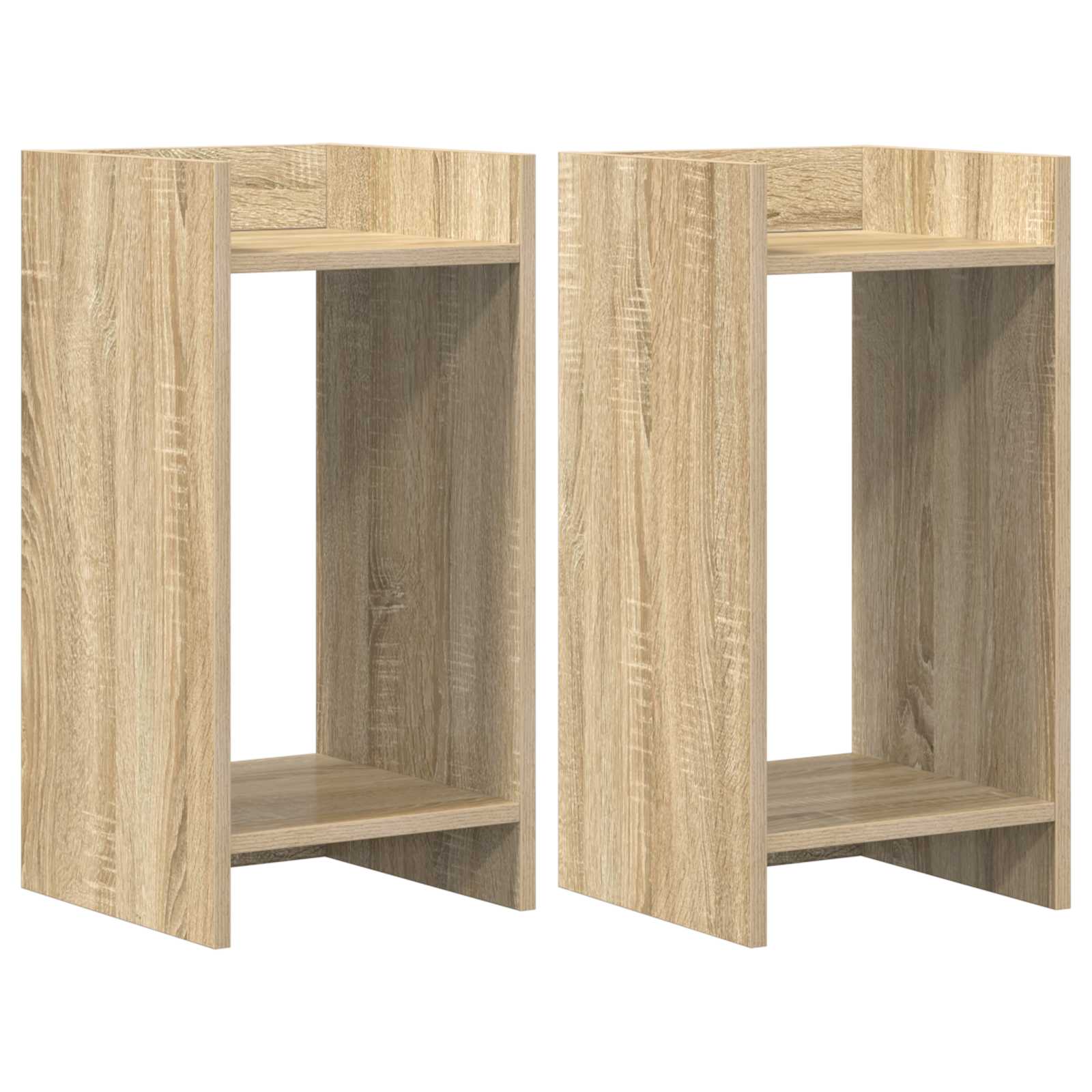 Stalak za biljke s policom 2 pcs Sonoma hrast 30 x 30 x 60 cm