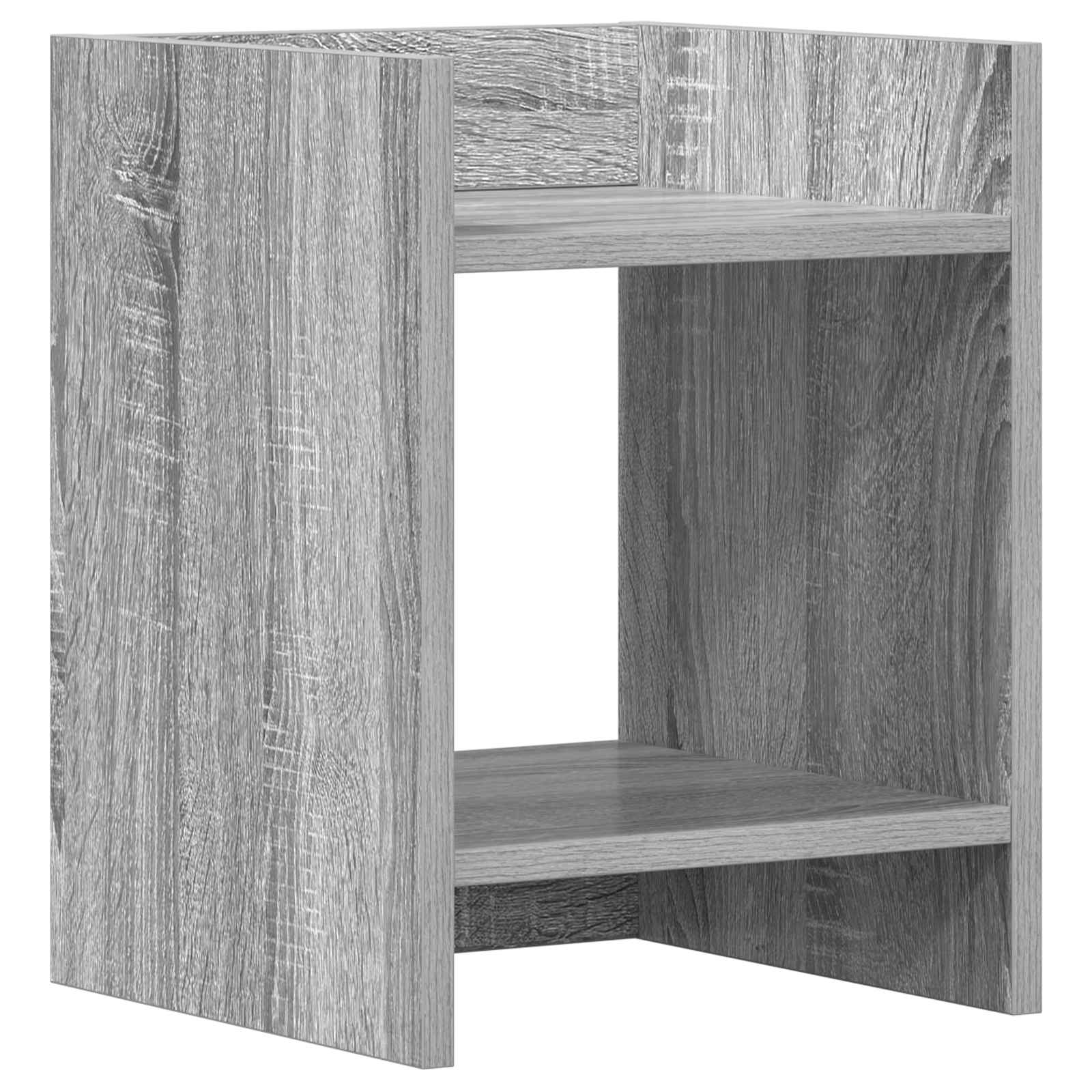 Stalak za biljke s policom Sivi Sonoma 30 x 30 x 40 cm