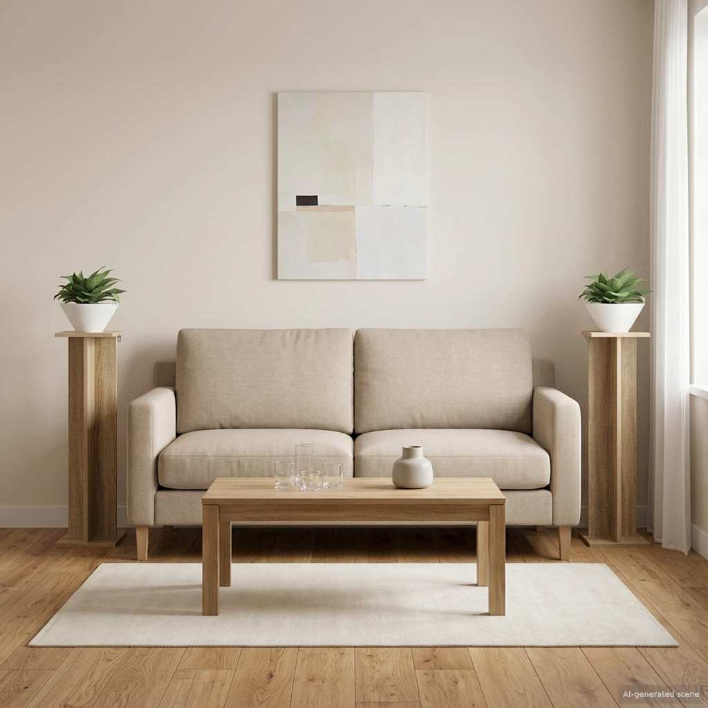 Stalak za biljke 2 pcs Sonoma hrast 25 x 25,5 x 100,5 cm