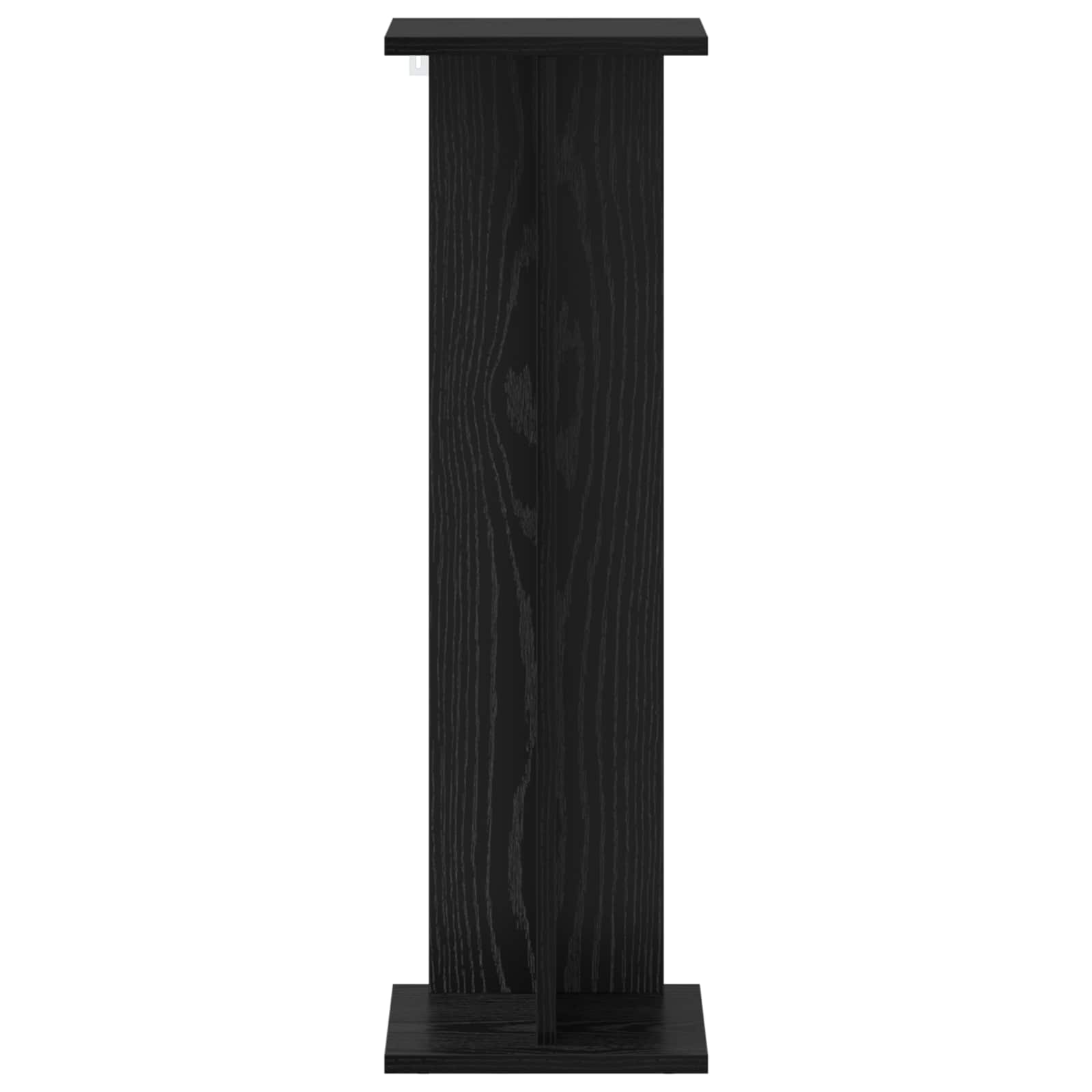 Stalak za biljke 2 pcs Crni Hrast 25 x 25,5 x 80,5 cm