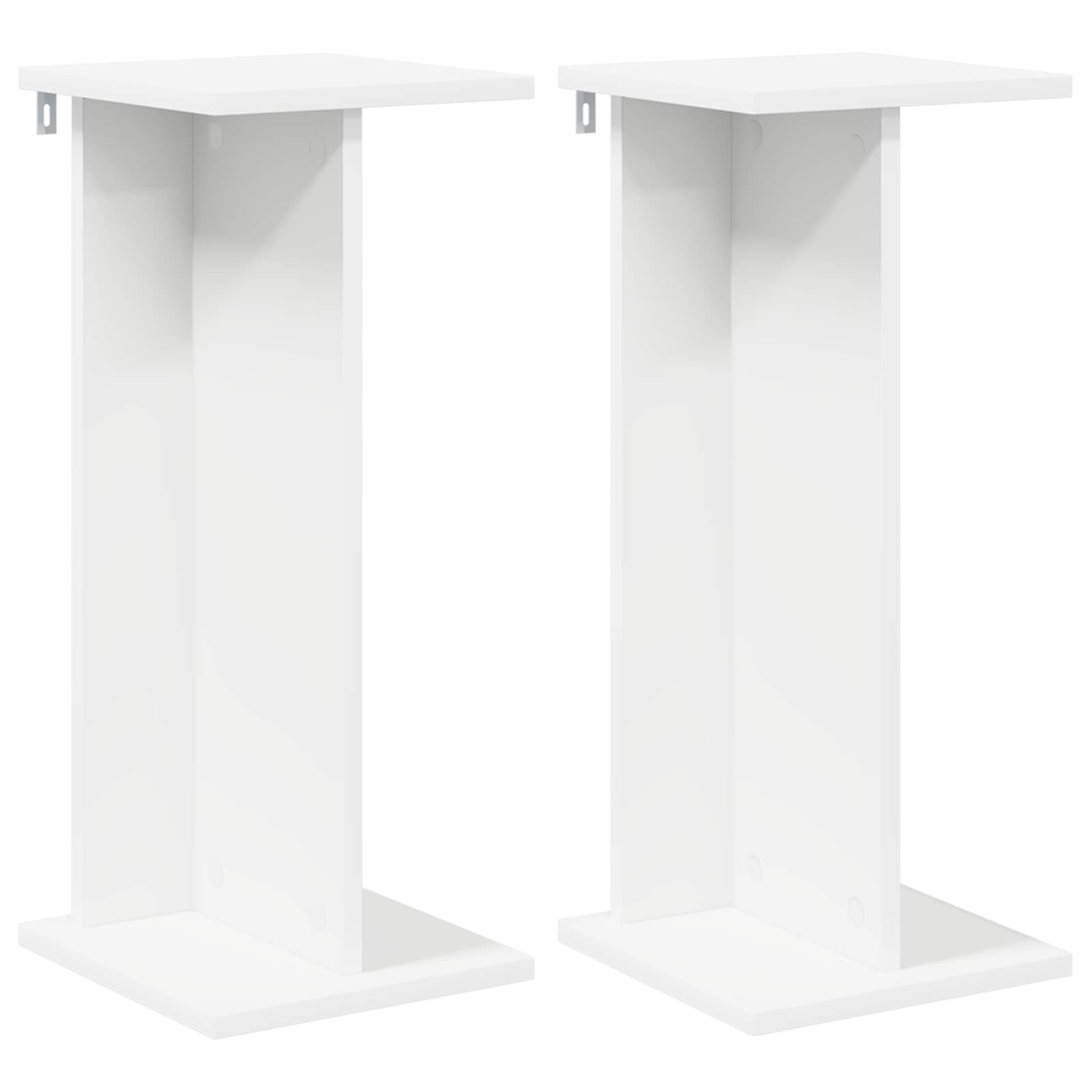 Stalak za biljke 2 pcs Bijeli 25 x 25,5 x 60,5 cm
