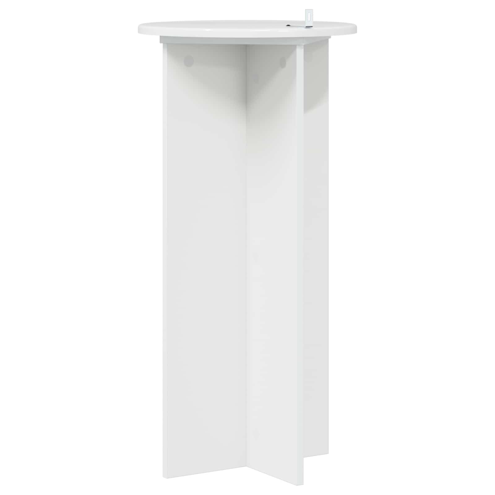 Stalak za biljke 2 pcs Bijela visokog sjaja 40 x 40 x 80 cm