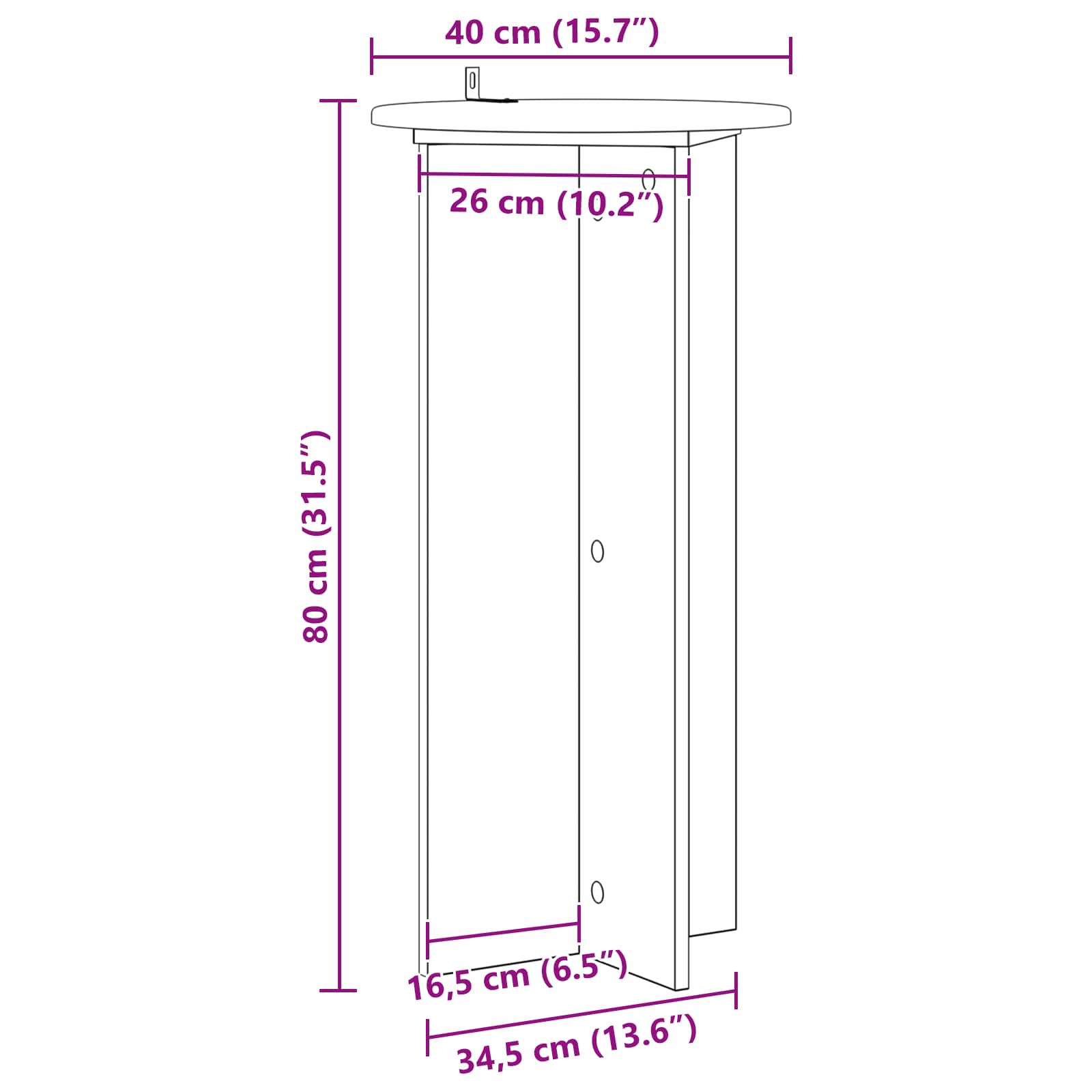 Stalak za biljke 2 pcs Staro drvo 40 x 40 x 80 cm