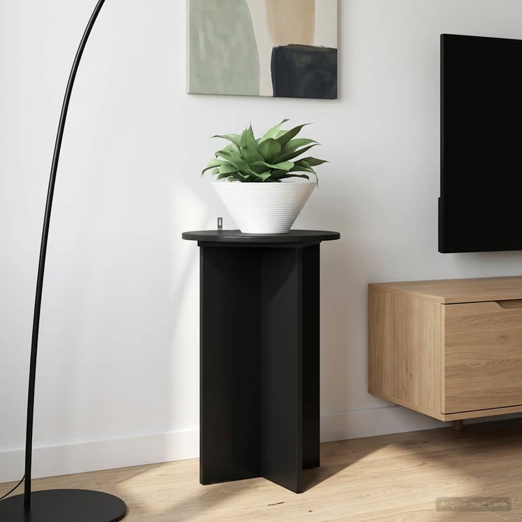 Stalak za biljke 2 pcs Crna Ø40 x 60 cm Konstruirano drvo