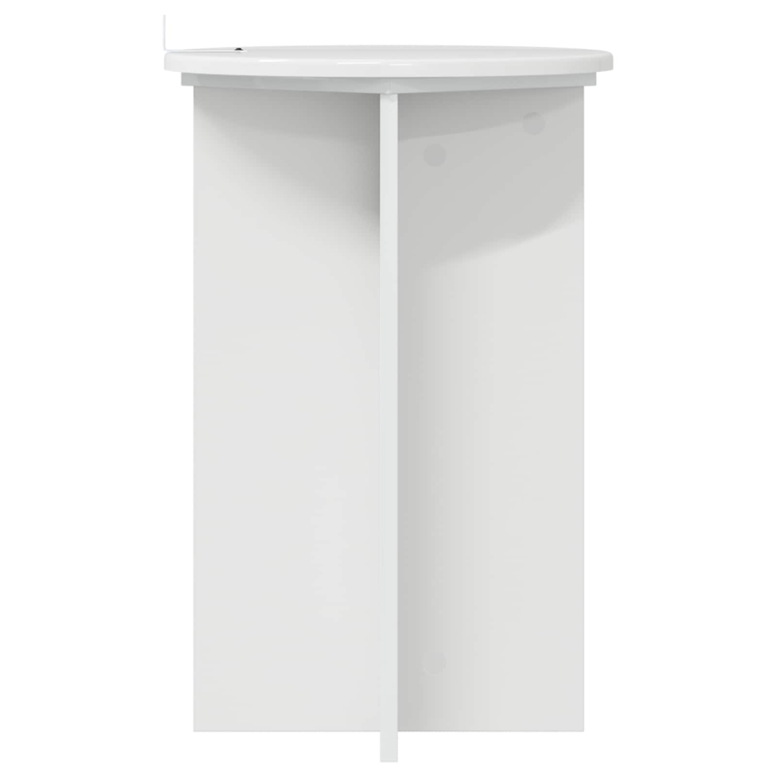 Stalak za biljke 2 pcs Bijela visokog sjaja Ø40 x 60 cm