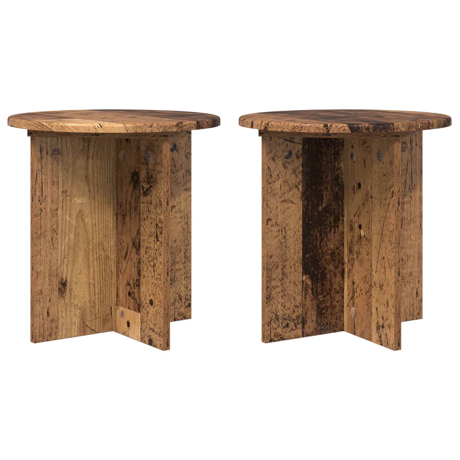 Stalak za biljke 2 pcs Staro drvo 40 x 40 x 40 cm