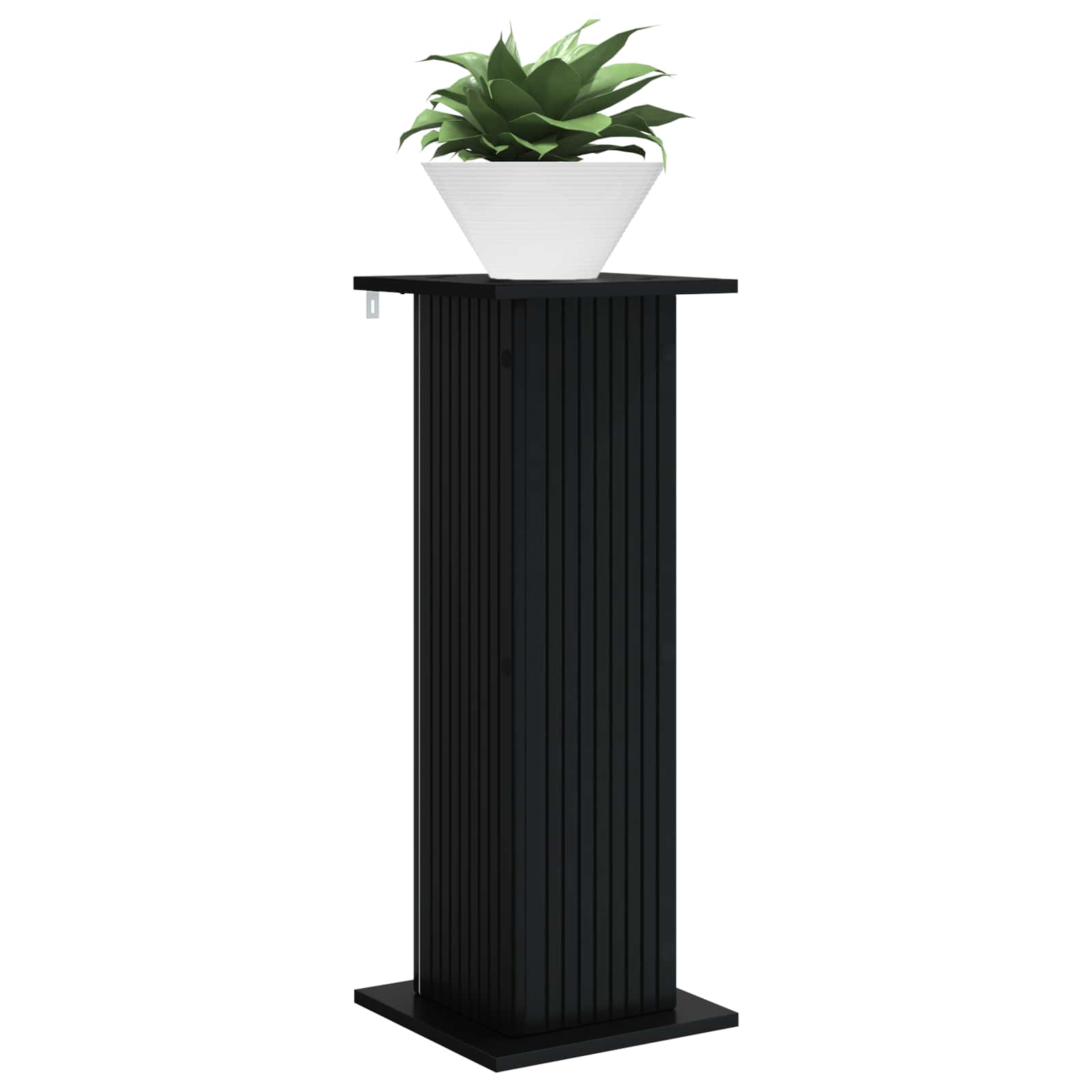 Stalak za biljke Crna 30,5 x 30 x 80,5 cm Konstruirano drvo