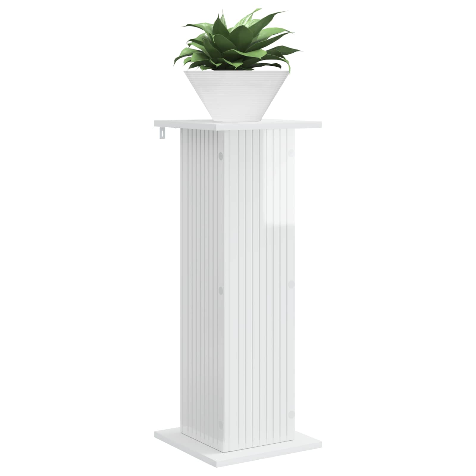 Stalak za biljke 2 pcs Bijela visokog sjaja 30,5 x 30 x 80,5 cm