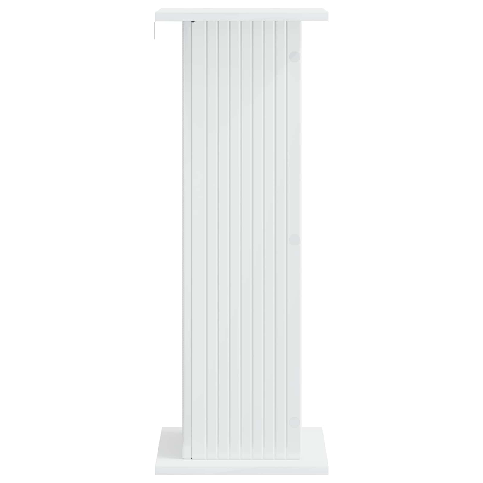 Stalak za biljke 2 pcs Bijela visokog sjaja 30,5 x 30 x 80,5 cm
