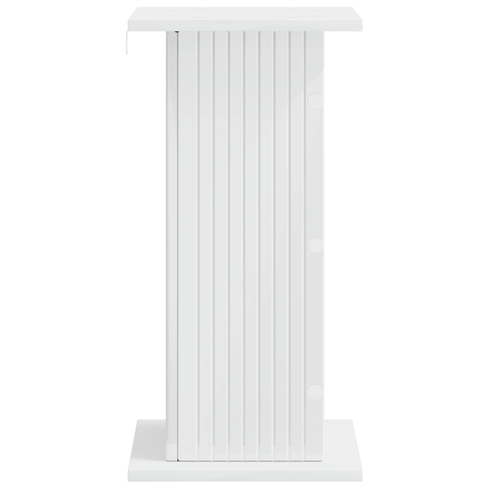 Stalak za biljke 2 pcs Bijela visokog sjaja 30,5 x 30 x 60,5 cm