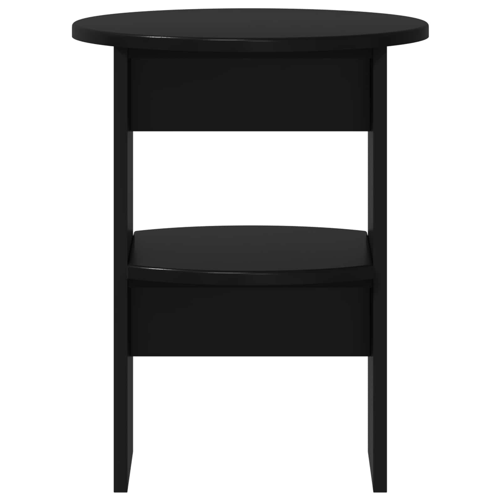Pomoćni ormarić 2 pcs Crna Ø40 x 50 cm Konstrukcijsko drvo