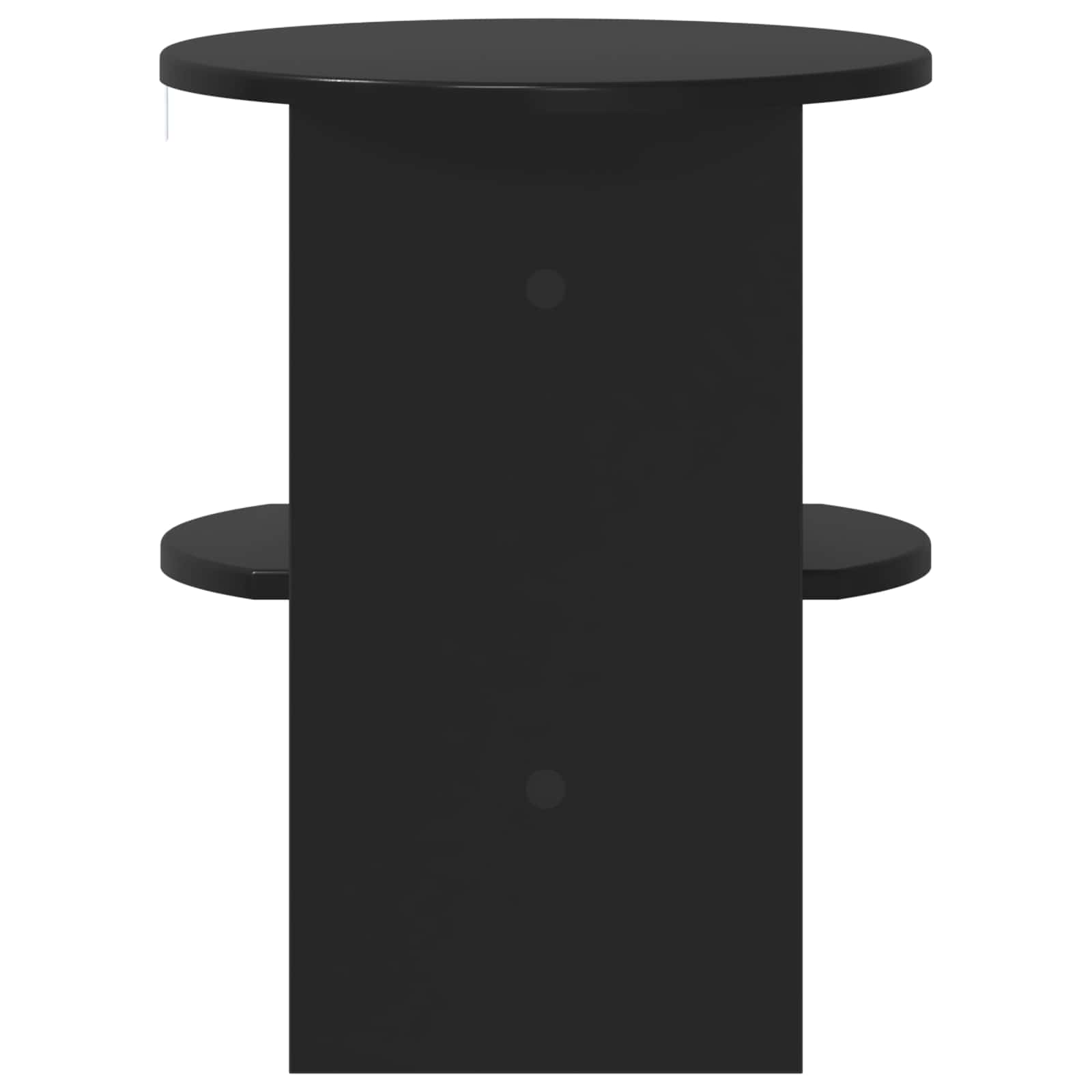 Pomoćni ormarić 2 pcs Crna Ø40 x 50 cm Konstrukcijsko drvo