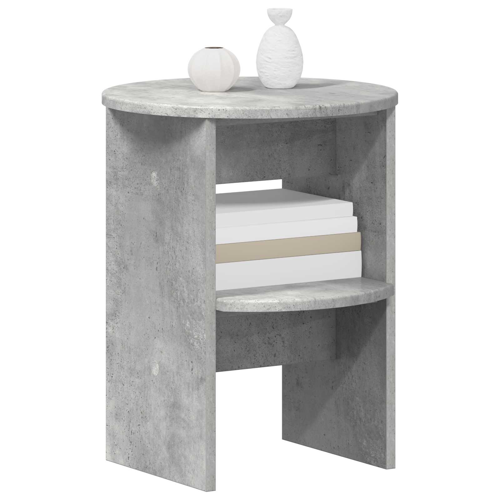 Pomoćni ormarić 2 pcs Betonsko Siva Ø40 x 50 cm