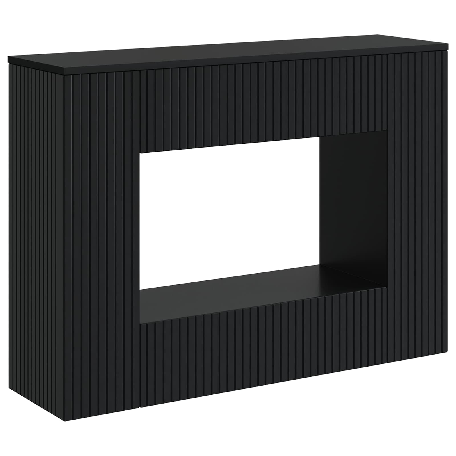 Konzolna stolica Crna 101 x 29 x 74 cm Konstrukcijsko drvo