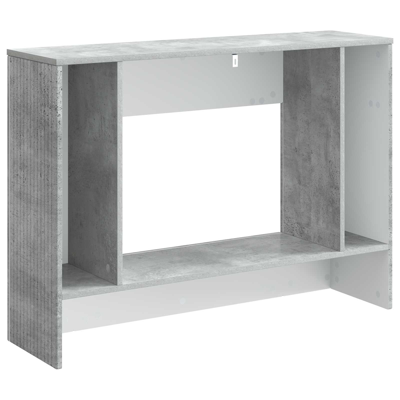 Konzolna stolica Prugasti Betonsko Siva 101 x 29 x 74 cm