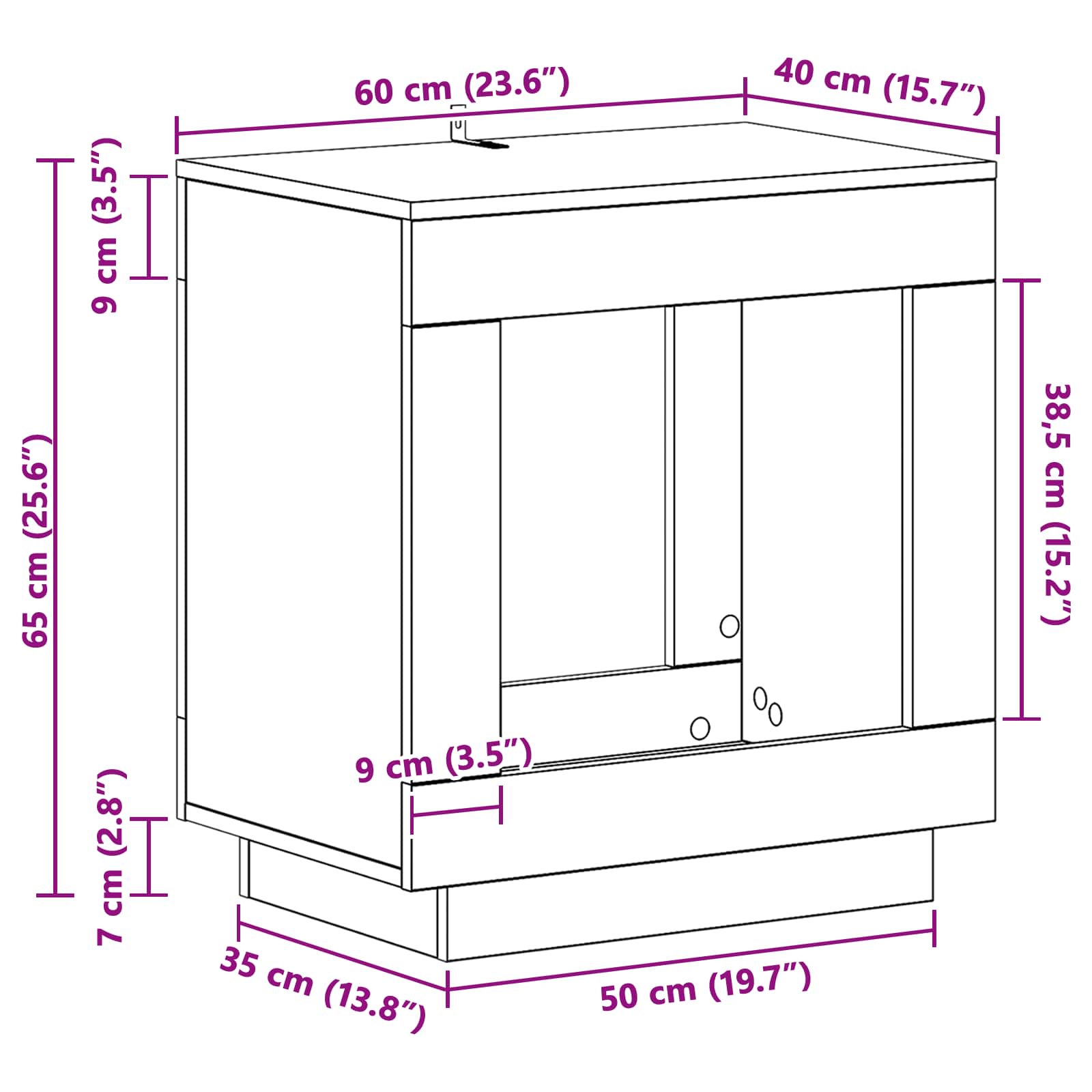 Bocni stol Staro drvo 60 x 40 x 65 cm Konstruirano drvo