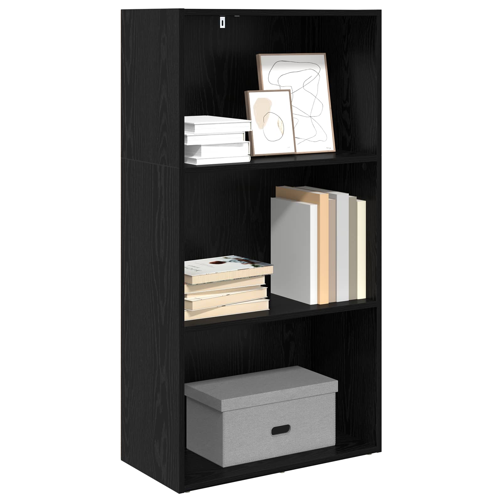 Polica Crni hrast 60 x 30 x 114 cm Konstruirano drvo