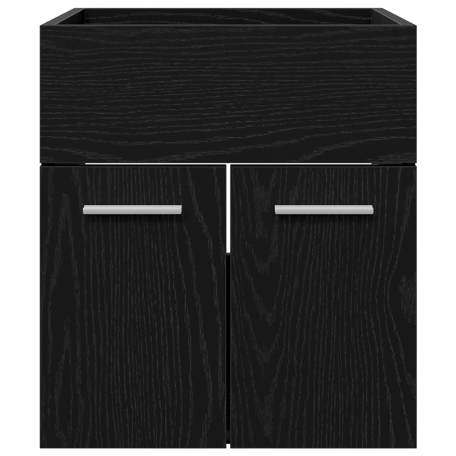 Ormarić za umivaonik s pohranom Crni hrast 41 x 38,5 x 46 cm