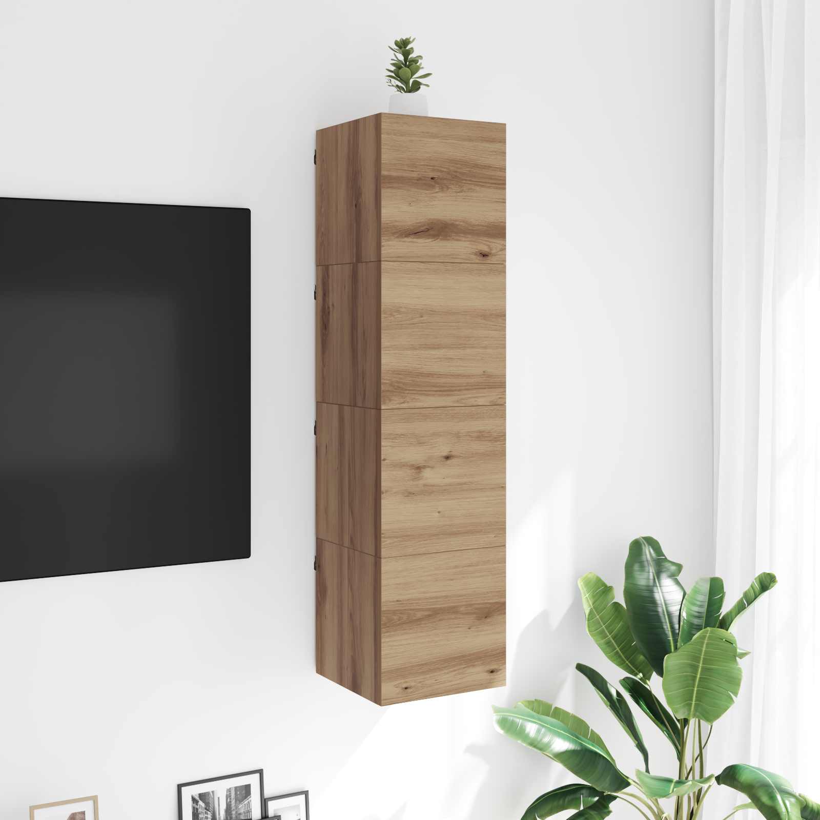 Ormar za TV montiran na zid Hrast artisan 30,5 x 30 x 30 cm