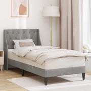 Krevetna konstrukcija Svijetlo siva 80 x 200 cm Baršun