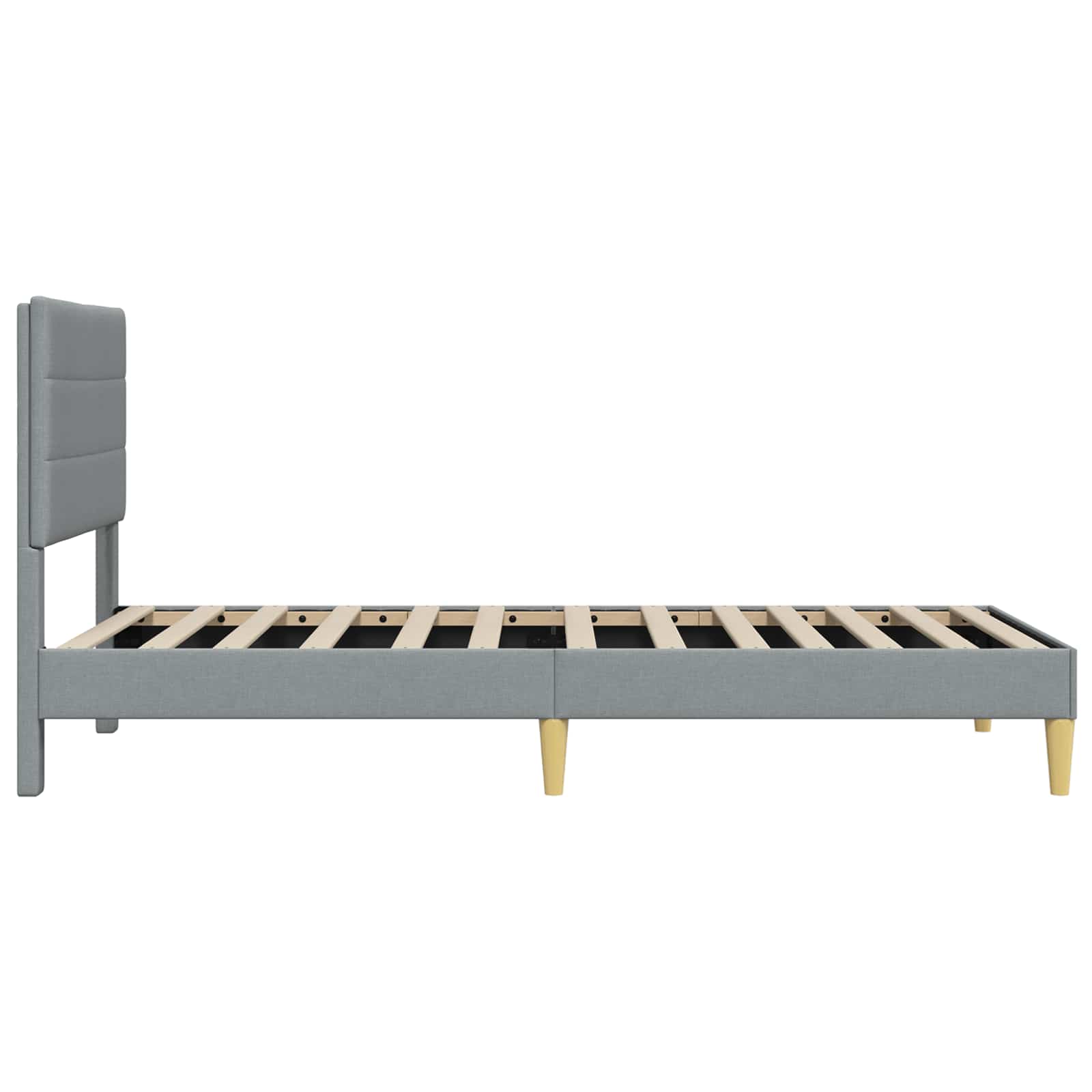 Krevetna konstrukcija Svjetlosiva 80 x 200 cm Tkanina