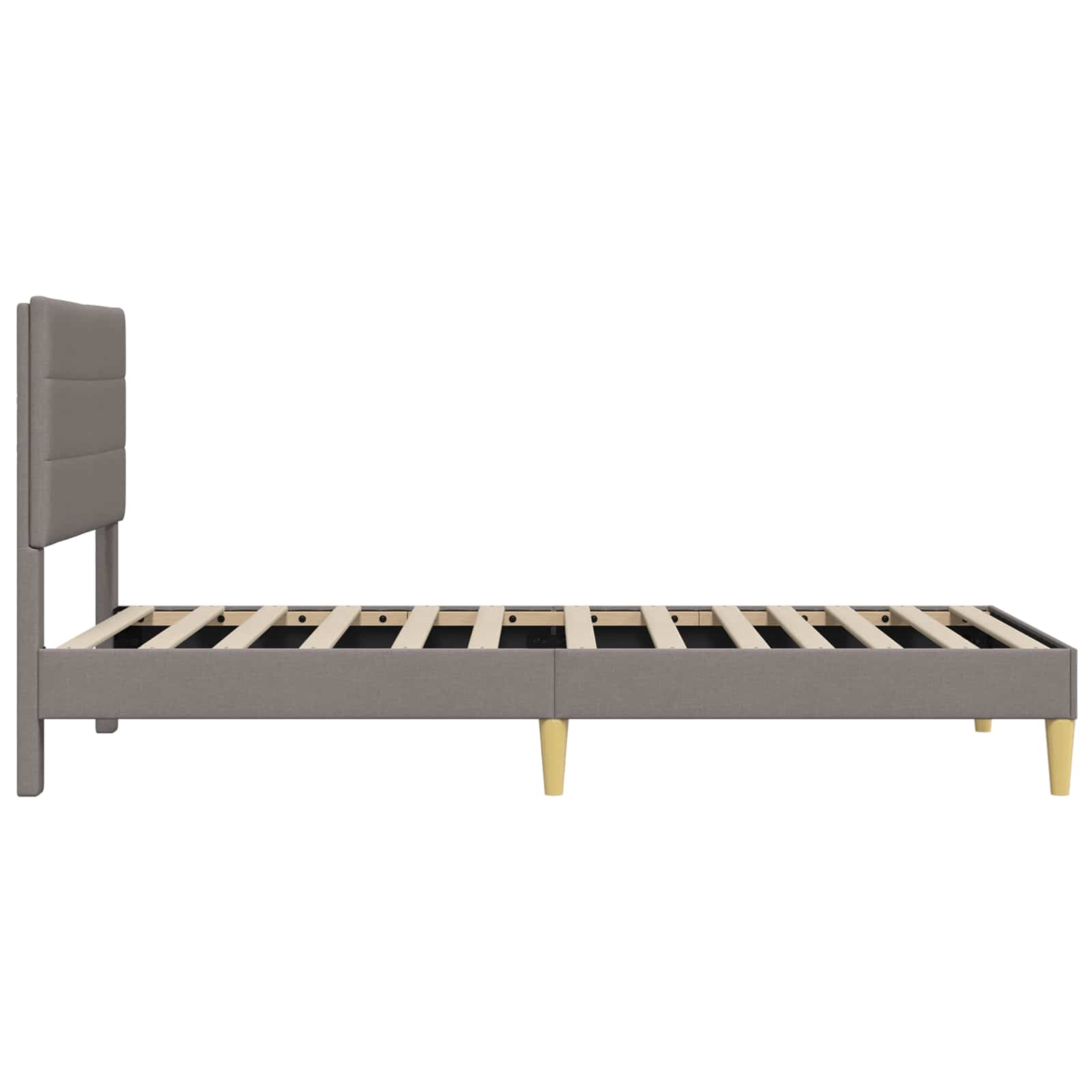 Krevetna konstrukcija Sivosmeđa 80 x 200 cm Tkanina