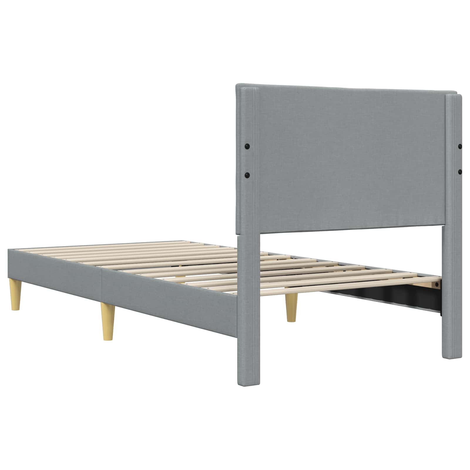 Krevetna konstrukcija Svjetlosiva 90 x 190 cm Tkanina
