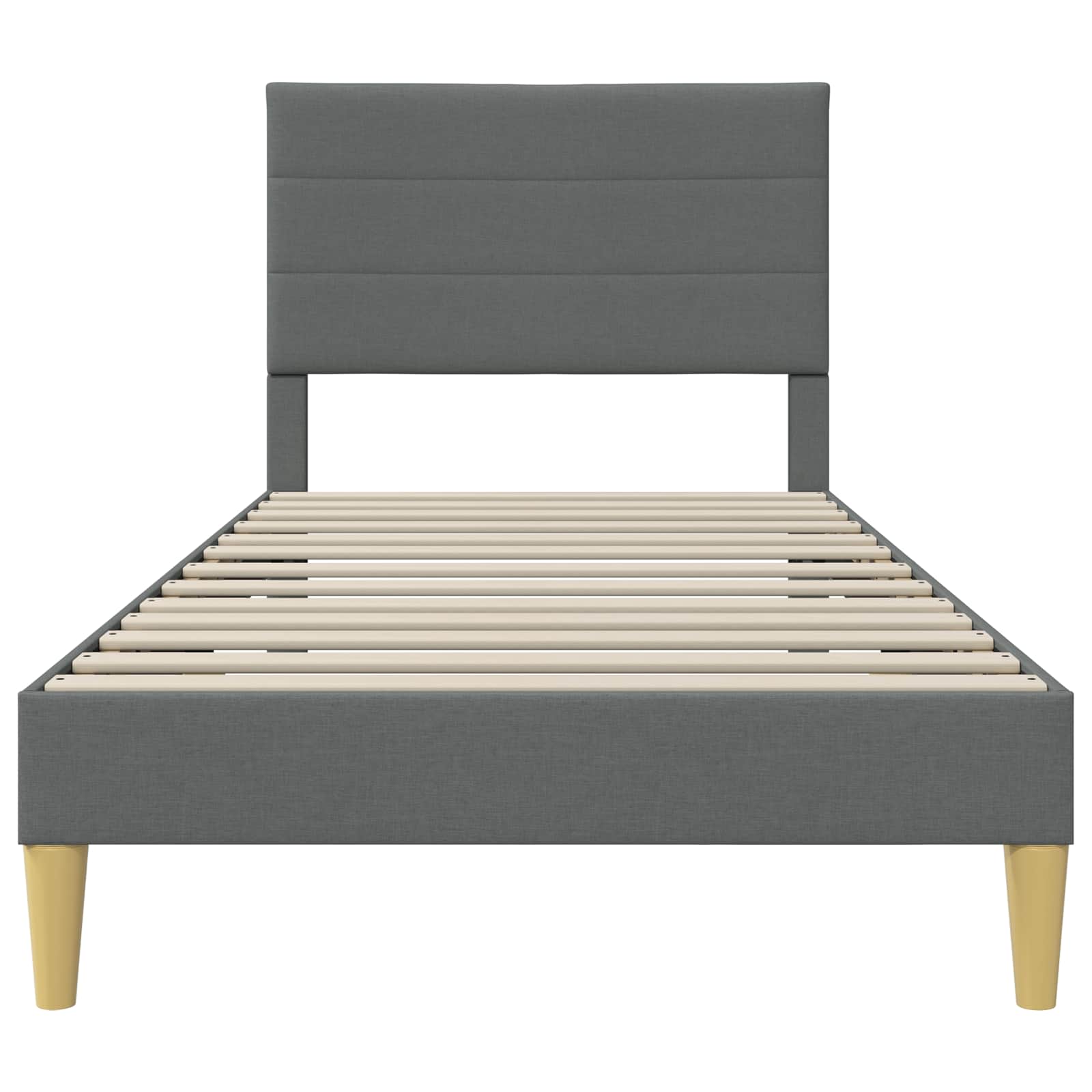 Krevetna konstrukcija Tamnosiva 100 x 200 cm Tkanina