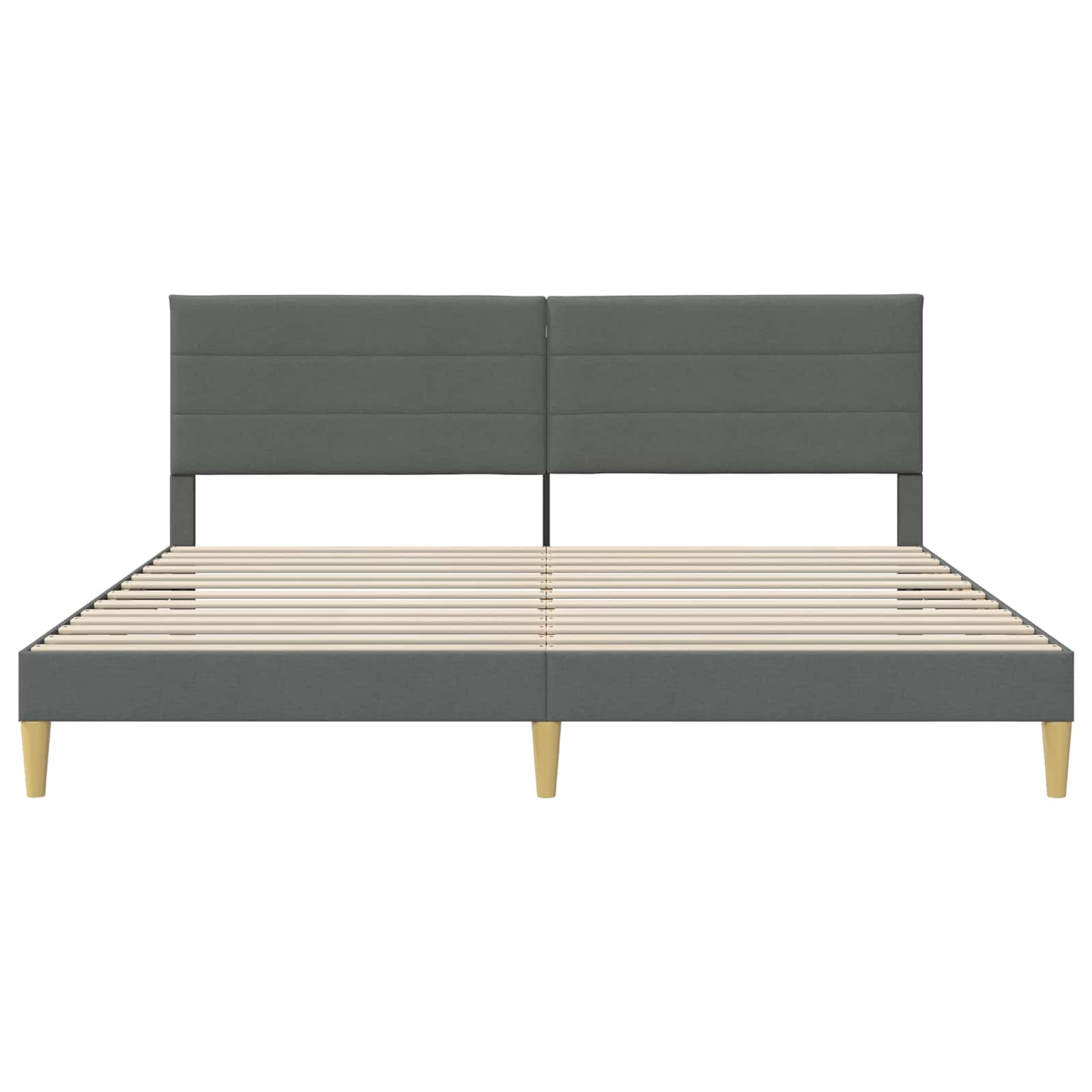 Krevetna konstrukcija Tamnosiva 180 x 200 cm Tkanina
