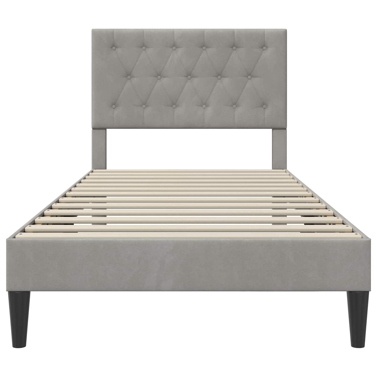 Krevetna konstrukcija Svjetlosiva 80 x 200 cm Baršun