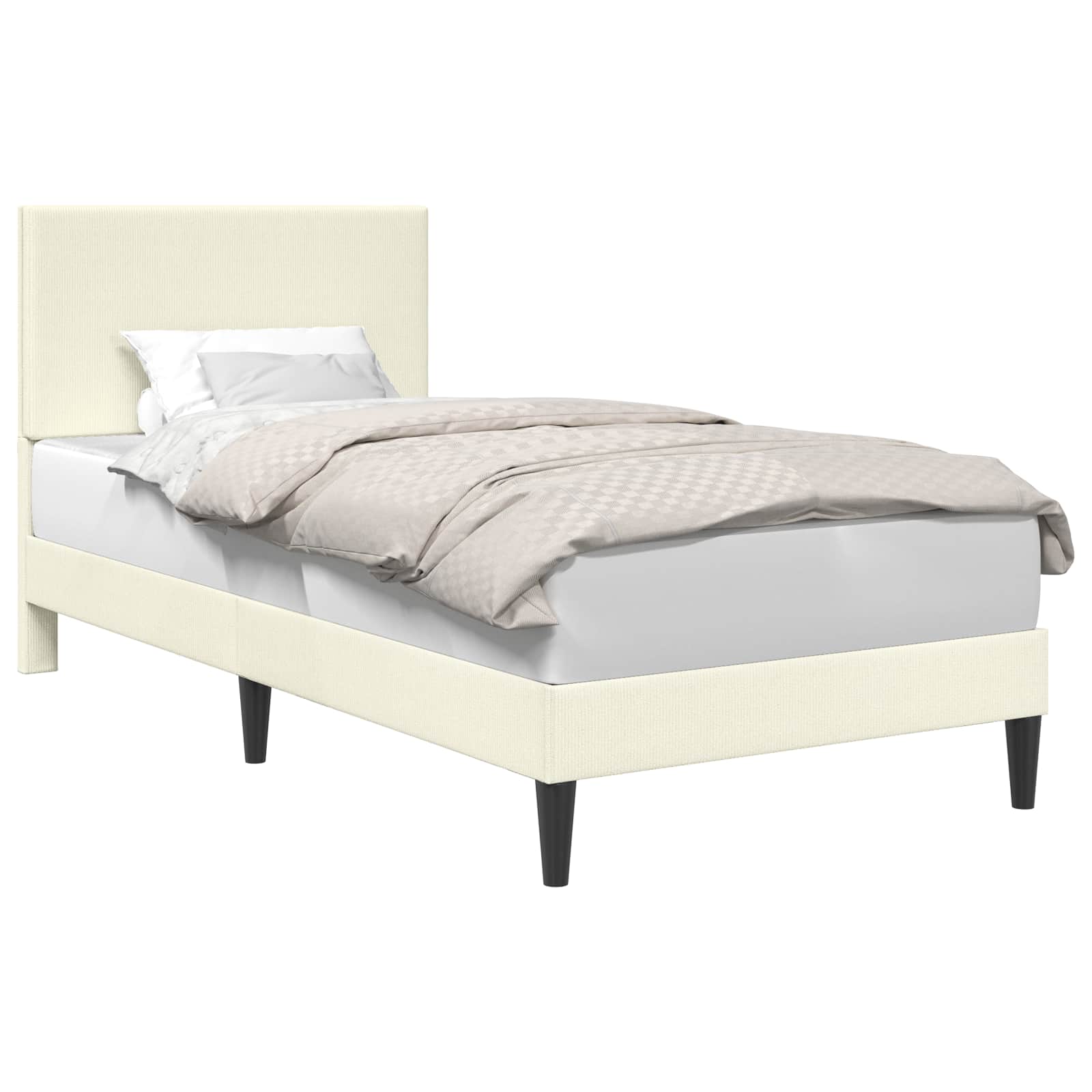 Krevetna konstrukcija Krem 80 x 200 cm Kordura tekstil