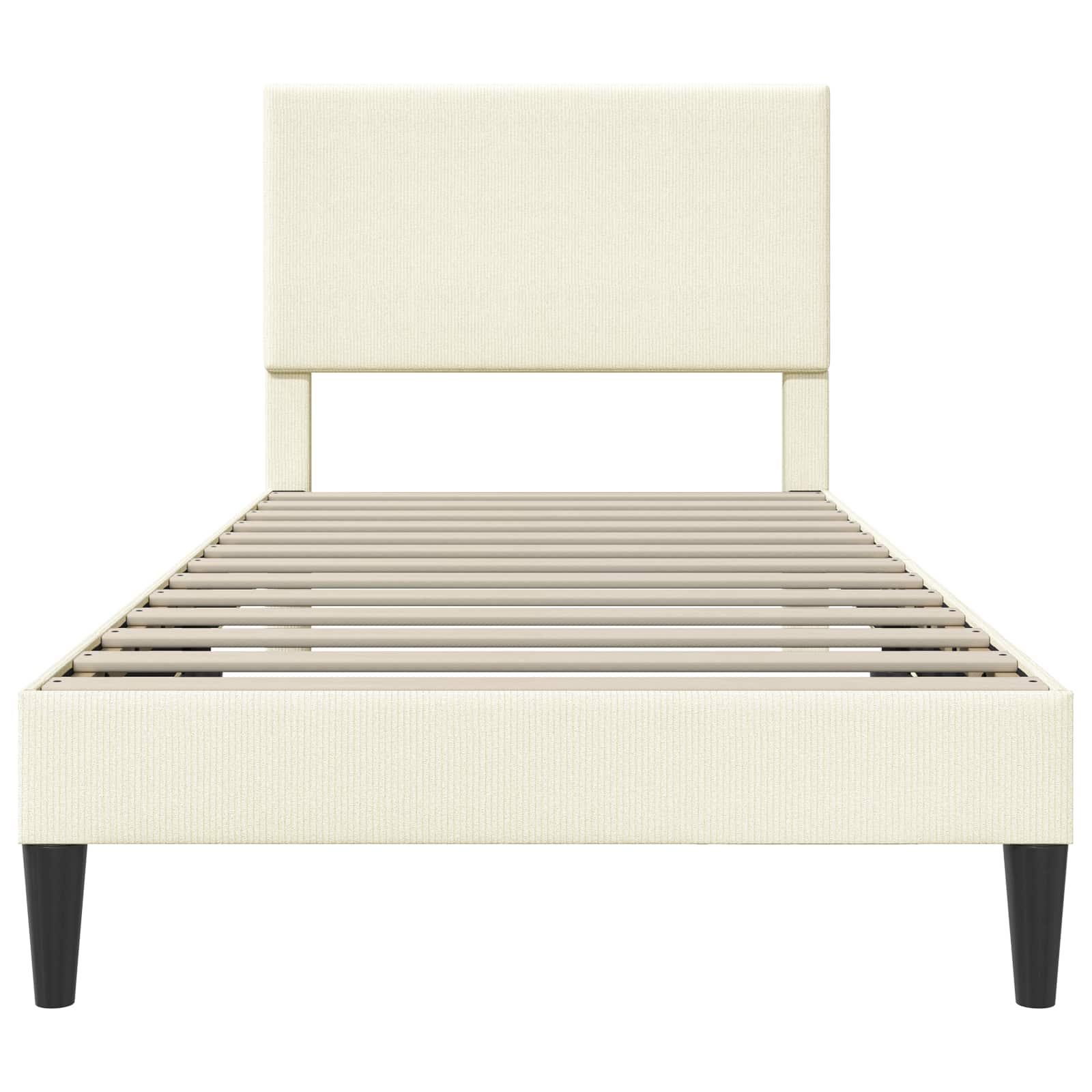 Krevetna konstrukcija Krem 90 x 200 cm Kordura tekstil