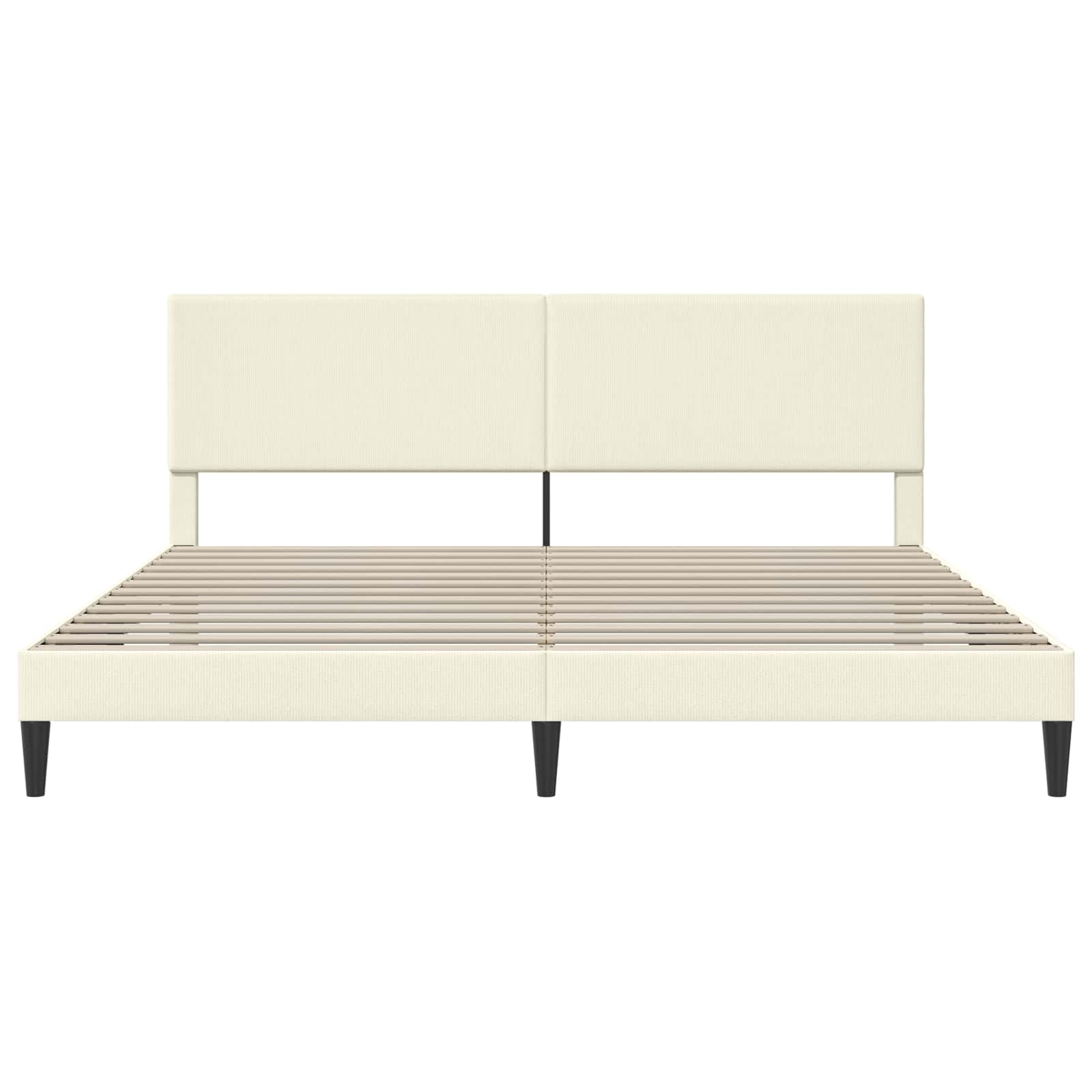 Krevetna konstrukcija Krem 200 x 200 cm Kordura tekstil