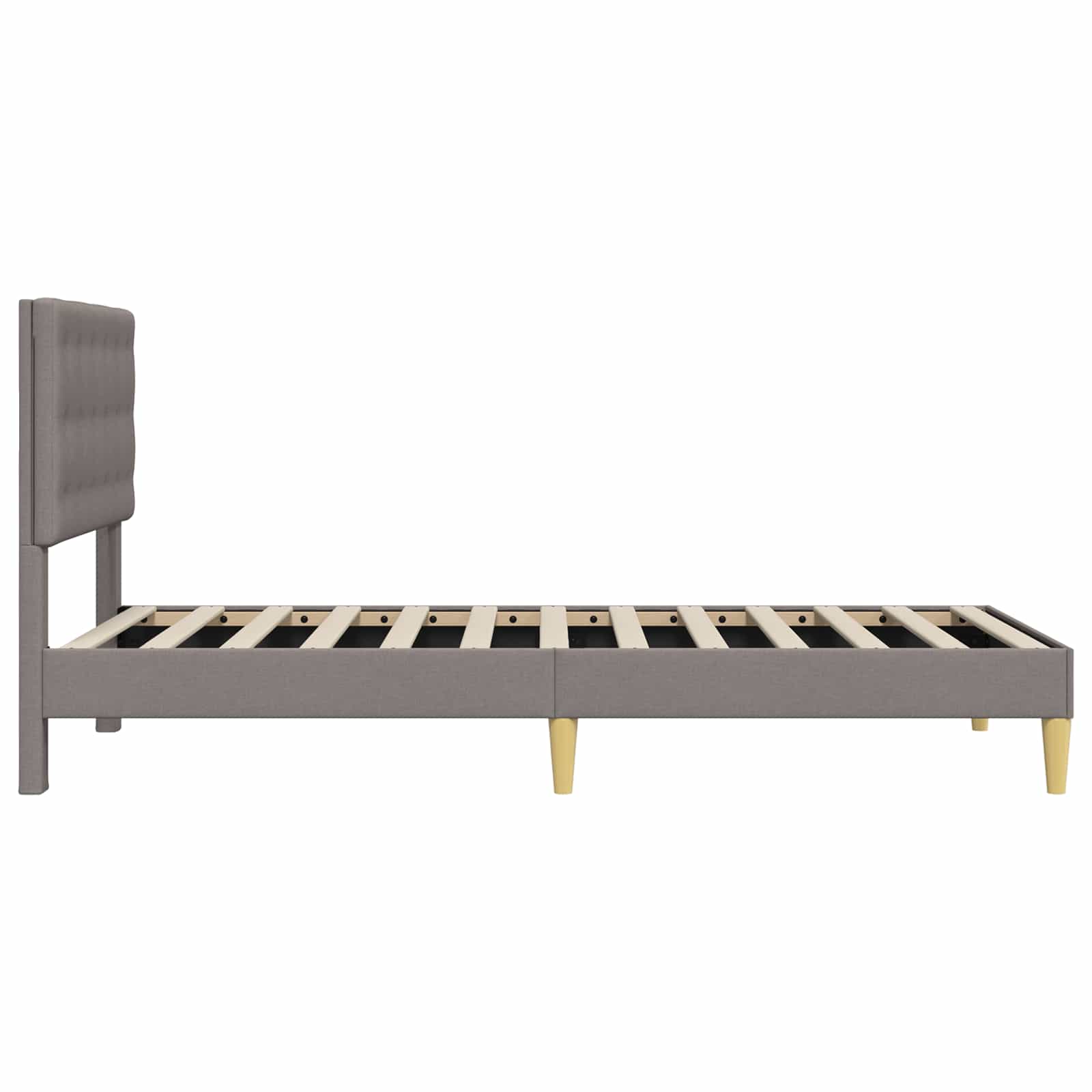 Krevetna konstrukcija Sivosmeđa 90 x 200 cm Tkanina