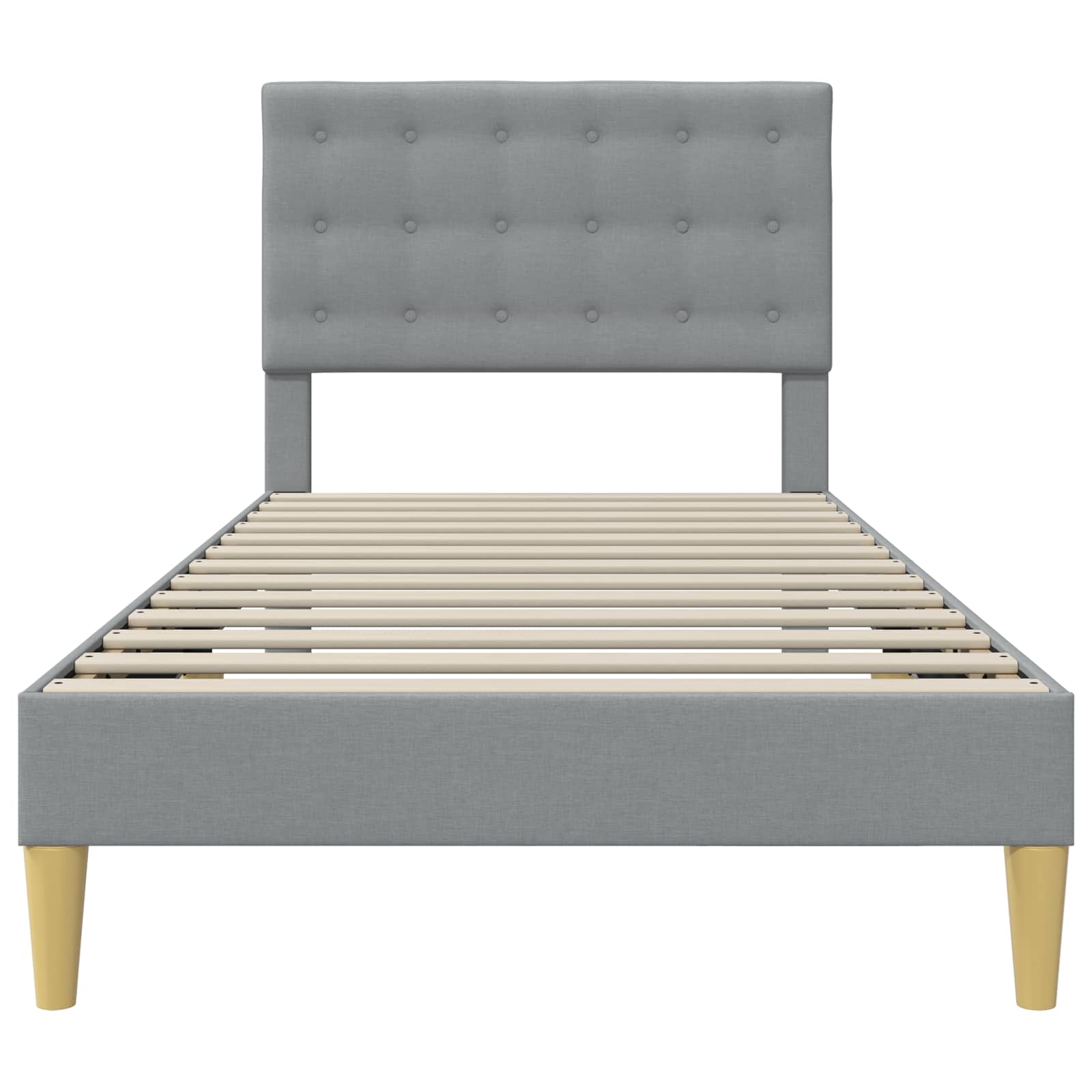 Krevetna konstrukcija Svjetlosiva 100 x 200 cm Tkanina