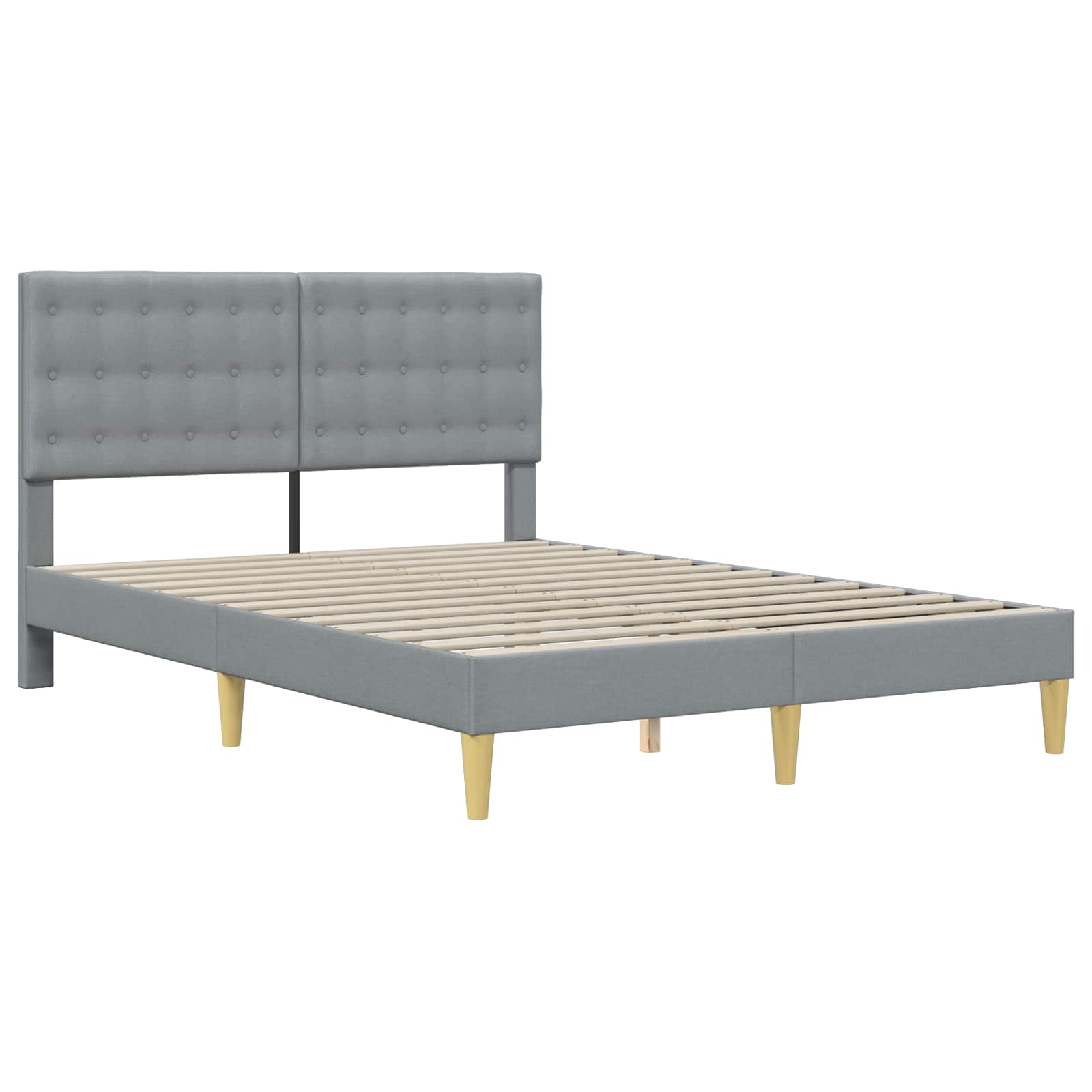Krevetna konstrukcija Svjetlosiva 120 x 200 cm Tkanina