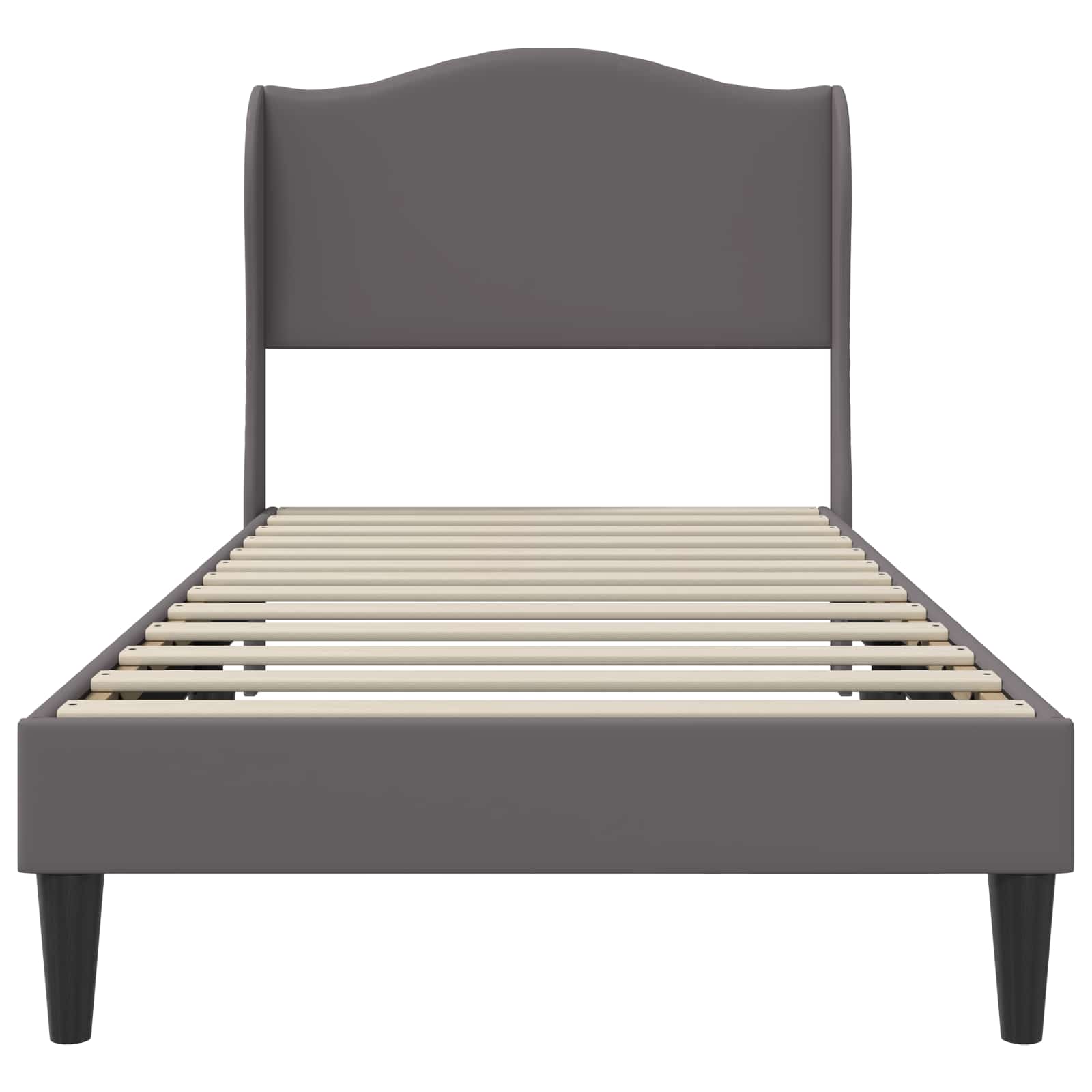 Krevetna konstrukcija Siva 80 x 200 cm Umjetna koža