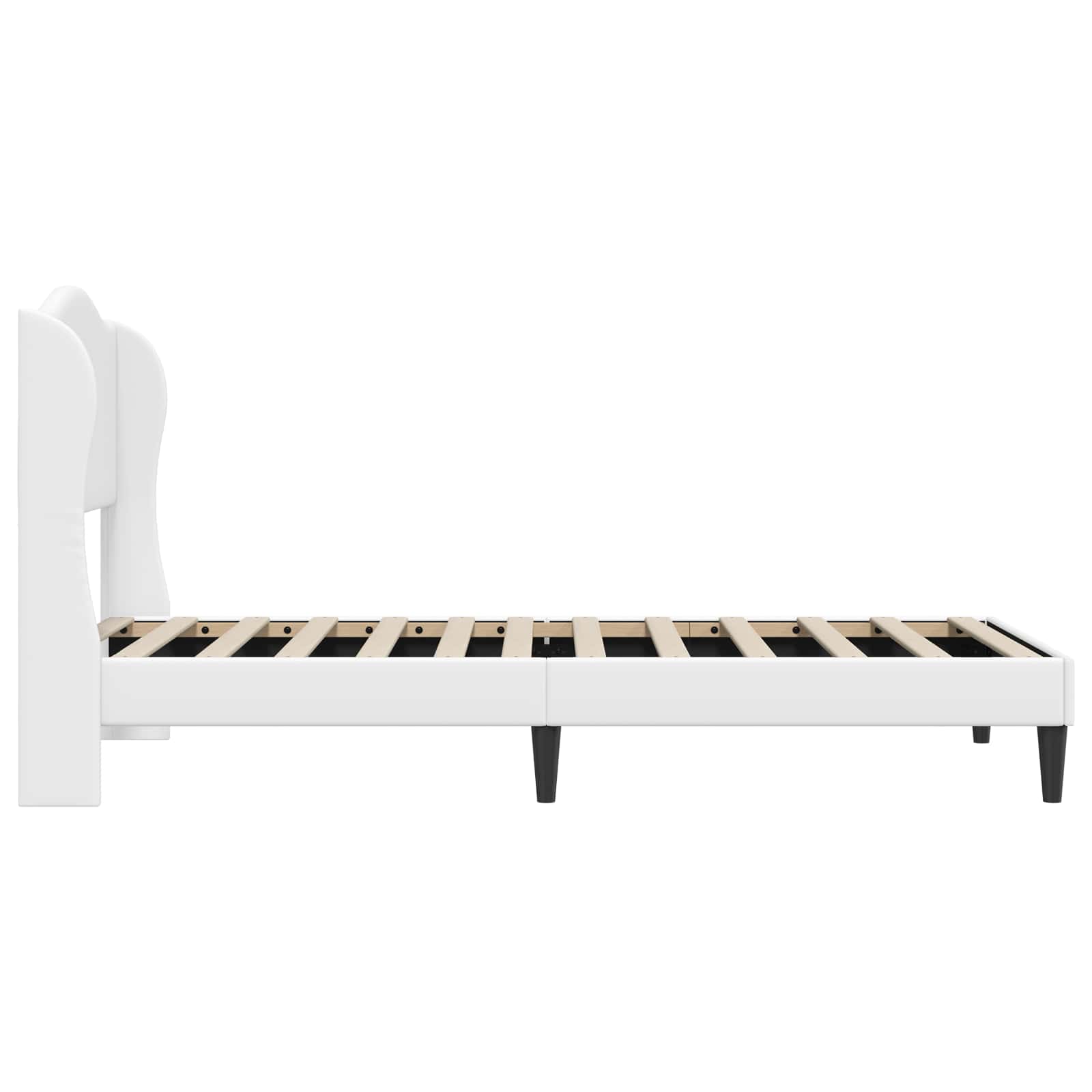 Krevetna konstrukcija Bijela 80 x 200 cm Umjetna koža