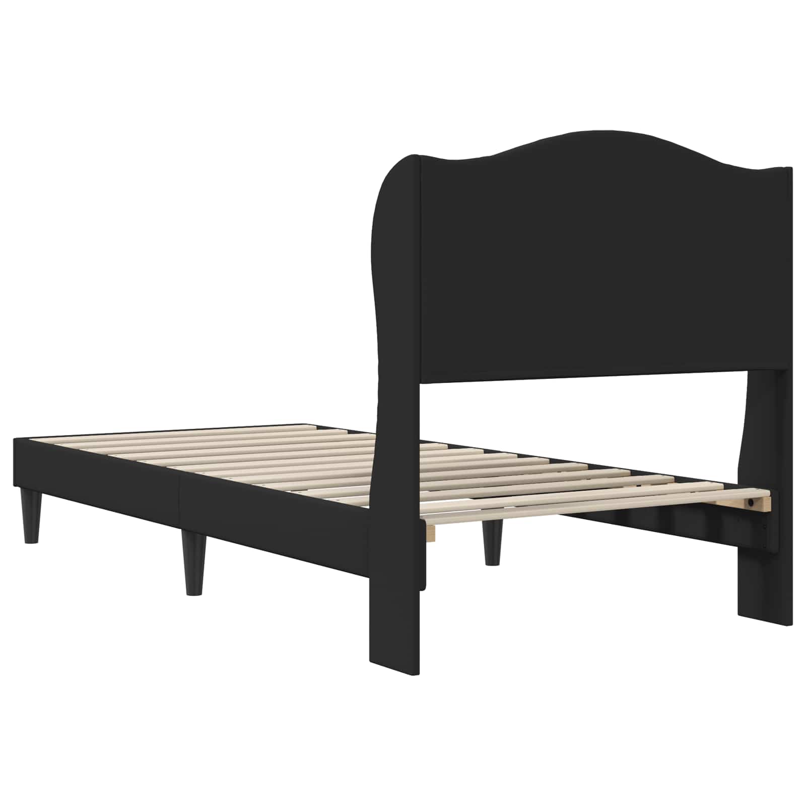 Krevetna konstrukcija Crna 90 x 200 cm Umjetna koža