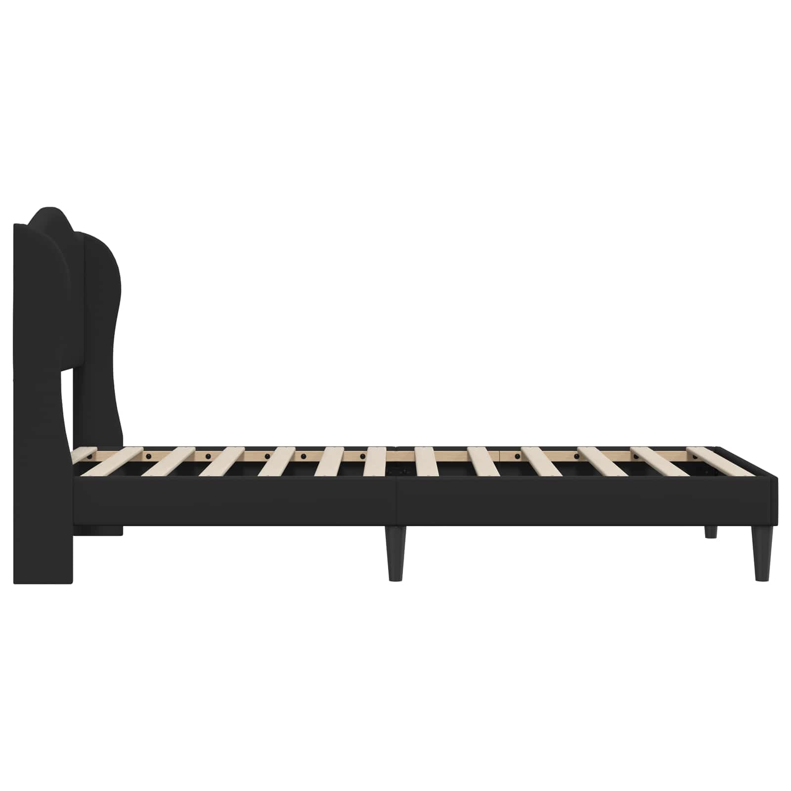 Krevetna konstrukcija Crna 90 x 200 cm Umjetna koža