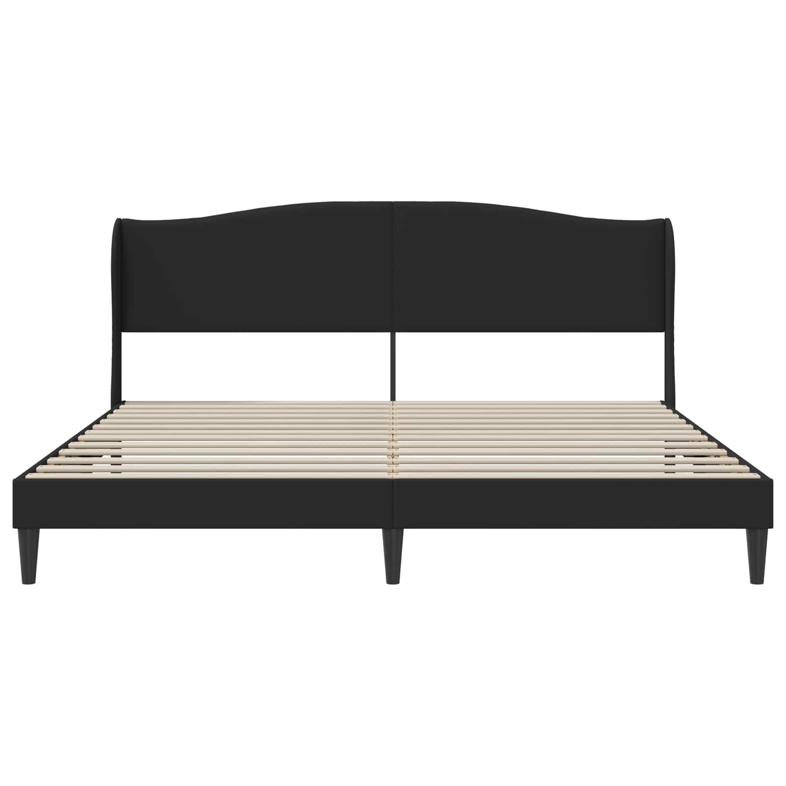 Krevetna konstrukcija Crna 200 x 200 cm Umjetna koža
