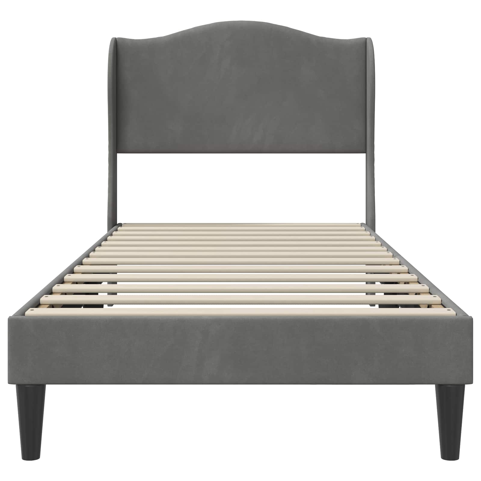 Krevetna konstrukcija Tamnosiva 100 x 200 cm Baršun