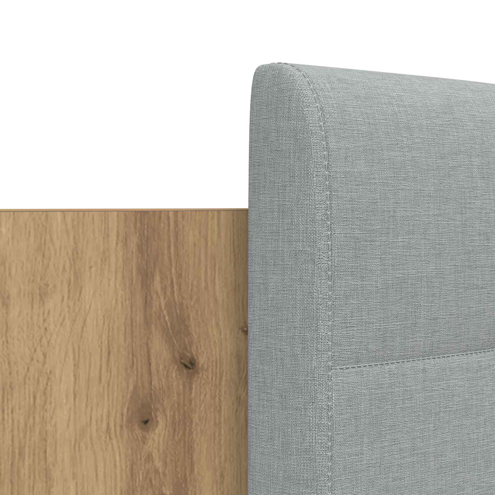 Okvir kreveta s uzglavljem Umjetnički hrast 160 x 200 cm