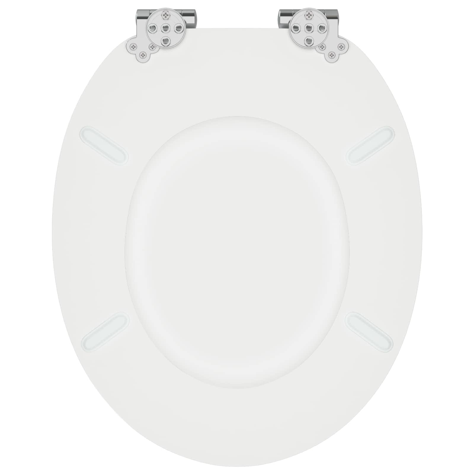 Toaletna sjedala s mekim zatvaranjem 2 pcs Bijeli 44 x 38 cm