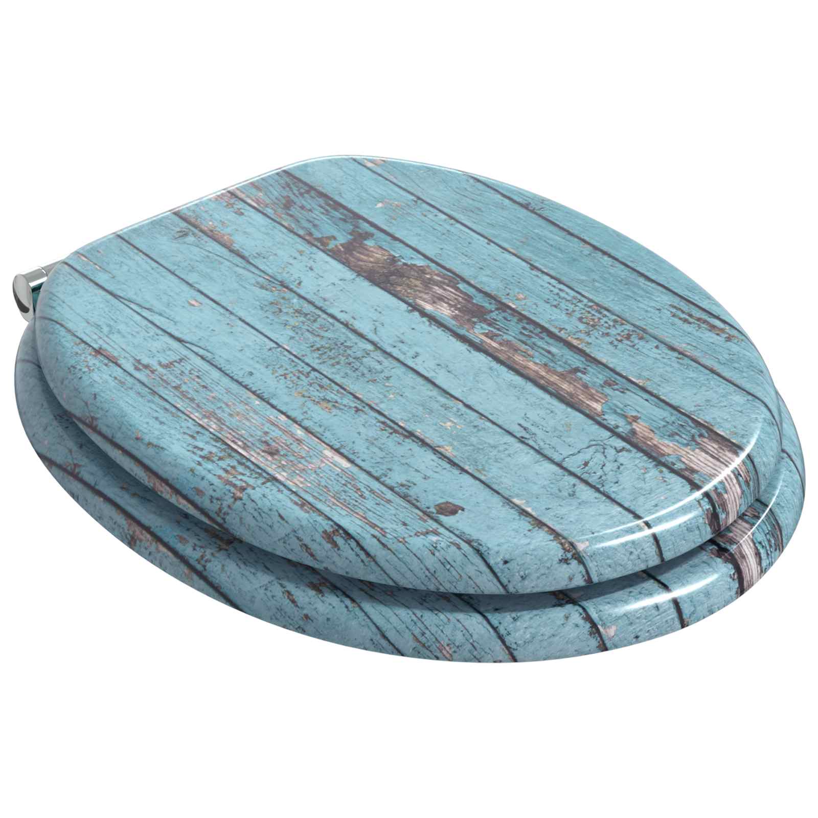 Toaletna sjedala s mekim zatvaranjem 2 pcs Plava 44 x 38 cm